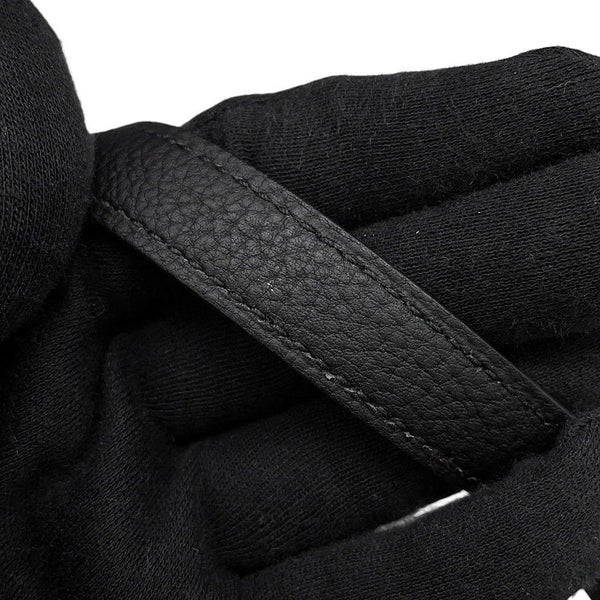 エルメス ハンドバッグ ケリー28 内縫い ブラック/シルバー金具 トゴ U刻印 ２wayショルダー 黒