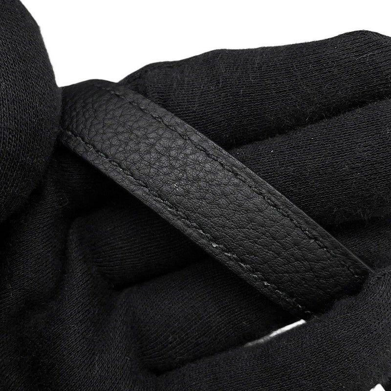 エルメス ハンドバッグ ケリー28 内縫い ブラック/シルバー金具 トゴ U刻印 ２wayショルダー 黒