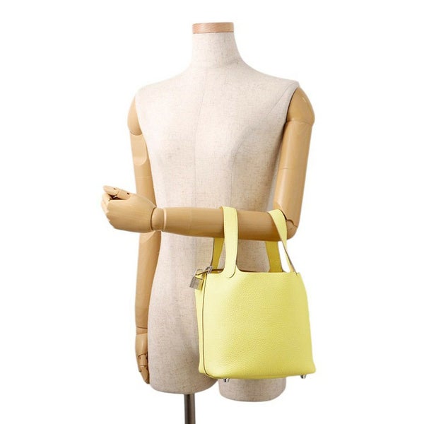 エルメス ハンドバッグ ピコタンロックPM リモンチェッロ/シルバー金具 トリヨンクレマンス W刻印
