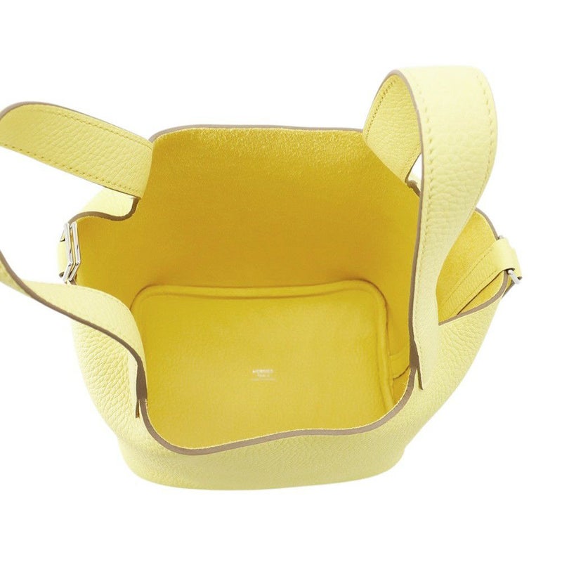 エルメス ハンドバッグ ピコタンロックPM リモンチェッロ/シルバー金具 トリヨンクレマンス W刻印