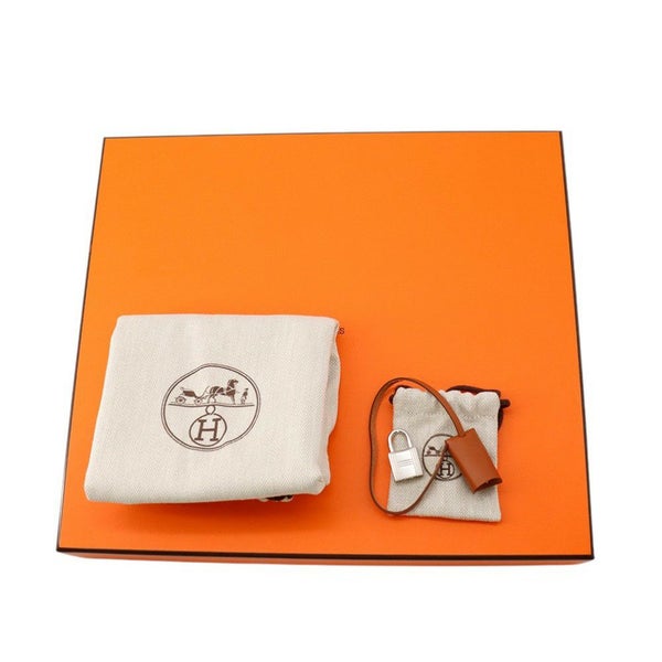 エルメス エールバッグジップPM ネイビー/ナチュラル/シルバー金具 トワルアッシュ/ヴァッシュハンター W刻印