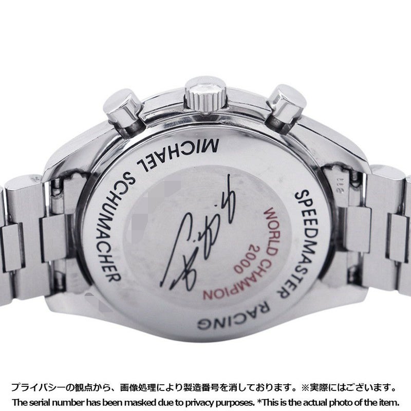 オメガ スピードマスター レーシング ミハエル・シューマッハ 限定4000本 3517.30 OMEGA 腕時計 シルバー文字盤