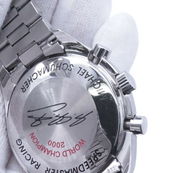 オメガ スピードマスター レーシング ミハエル・シューマッハ 限定4000本 3517.30 OMEGA 腕時計 シルバー文字盤