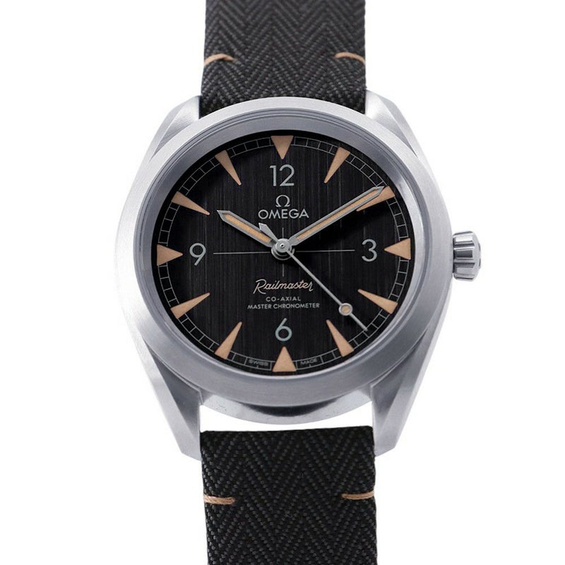 オメガ シーマスター レイルマスターコーアクシャル マスタークロノメーター 220.12.40.20.01.001 OMEGA 腕時計 黒文字盤