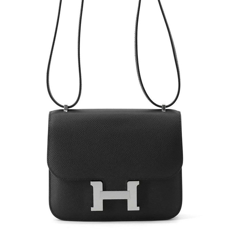 エルメス ミニ コンスタンス3 ミロワール ブラック/シルバー金具 エプソン K刻印 黒