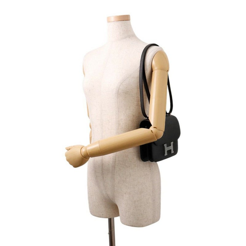 エルメス ミニ コンスタンス3 ミロワール ブラック/シルバー金具 エプソン K刻印 黒