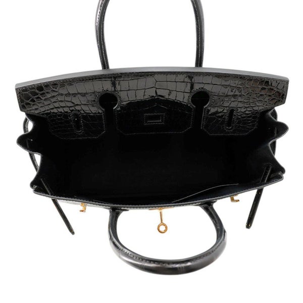 エルメス バーキン30 ブラック/ゴールド金具 ポロサスシャイン Y刻印 HERMES Birkin ハンドバッグ 黒