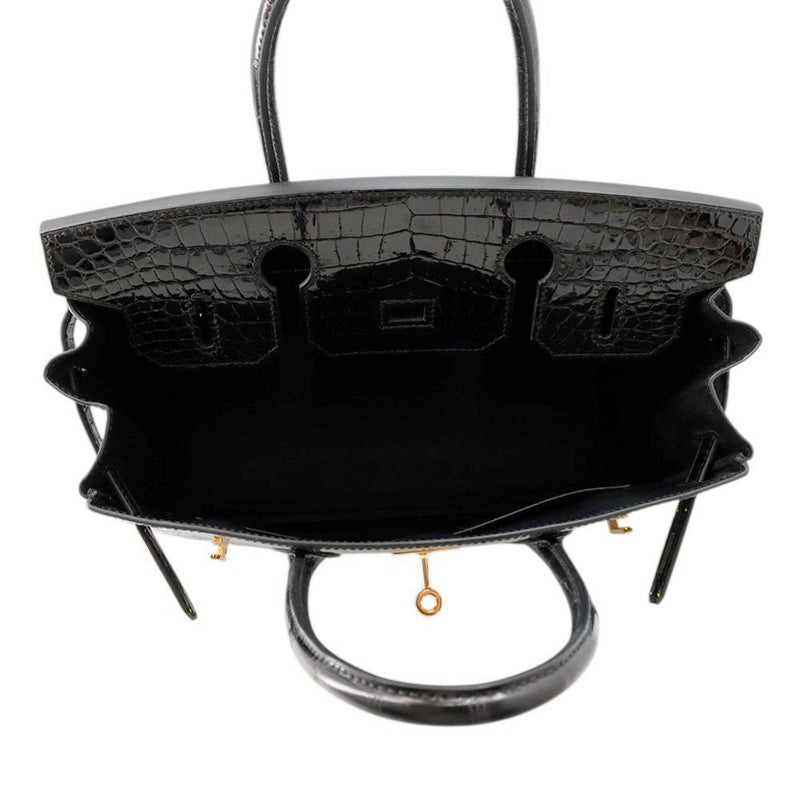 エルメス バーキン30 ブラック/ゴールド金具 ポロサスシャイン Y刻印 HERMES Birkin ハンドバッグ 黒