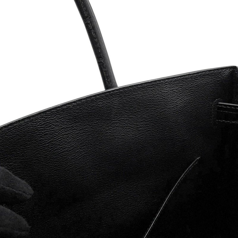 エルメス バーキン30 ブラック/ゴールド金具 ポロサスシャイン Y刻印 HERMES Birkin ハンドバッグ 黒