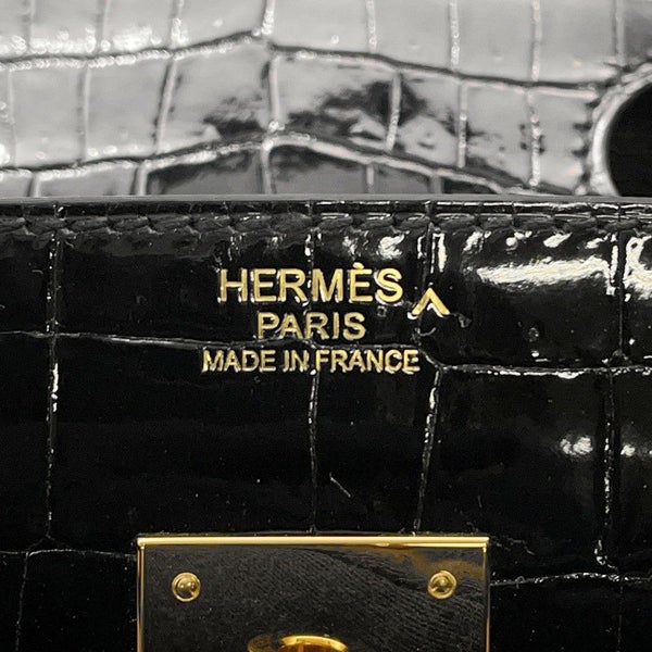 エルメス バーキン30 ブラック/ゴールド金具 ポロサスシャイン Y刻印 HERMES Birkin ハンドバッグ 黒