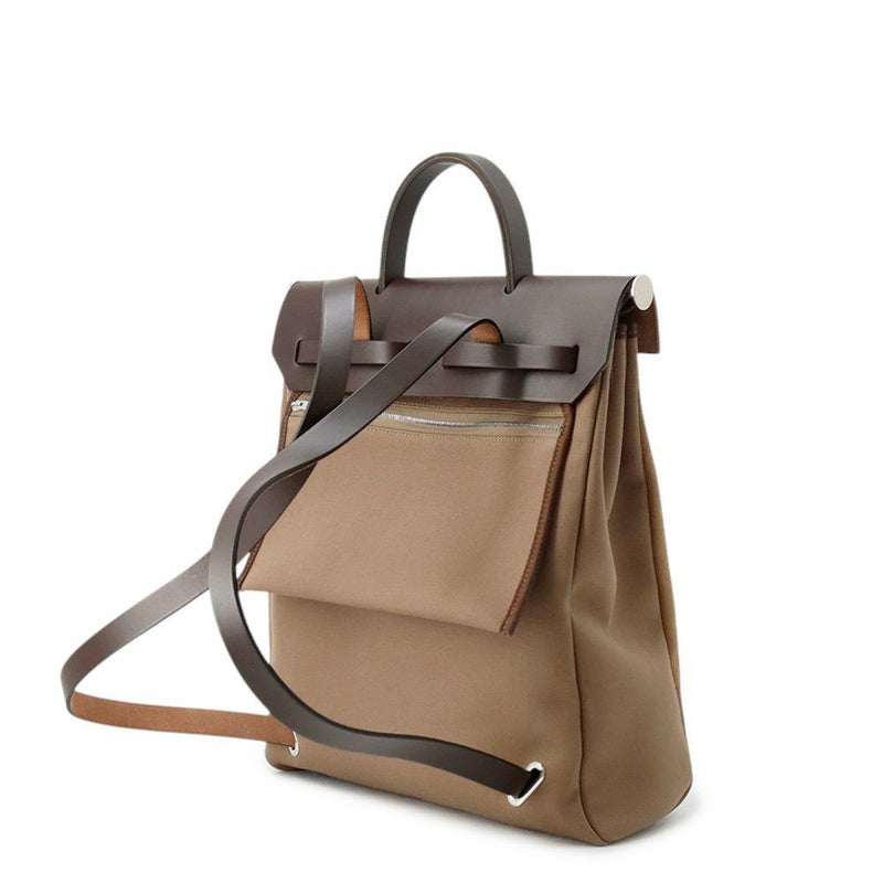 エルメス エールバッグジップPM アド  エトゥープ/シルバー金具 トワルオフィシエ/バッシュハンター Z刻印