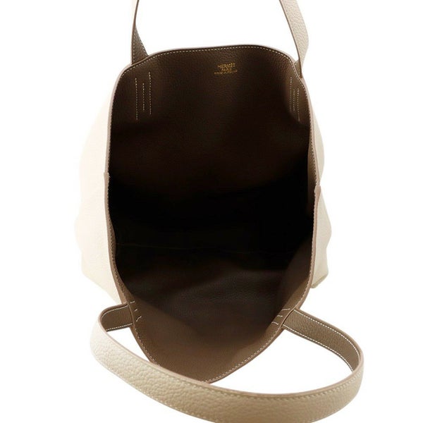 エルメス トートバッグ ドゥブルセンス36 クレ/エトゥープ トリヨンクレマンス Z刻印