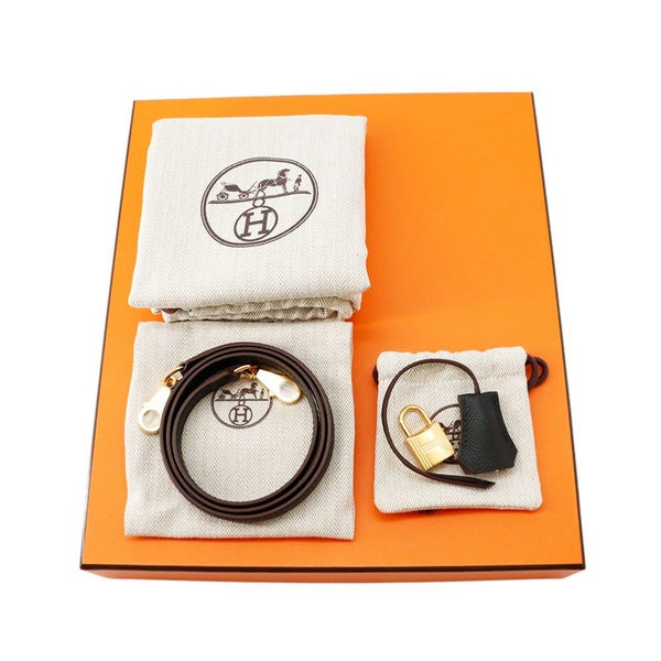 エルメス ケリー25 外縫い トリコロール エトゥープ/ブラック/アルドワーズ/ゴールド金具 エプソン W刻印 2wayショルダー