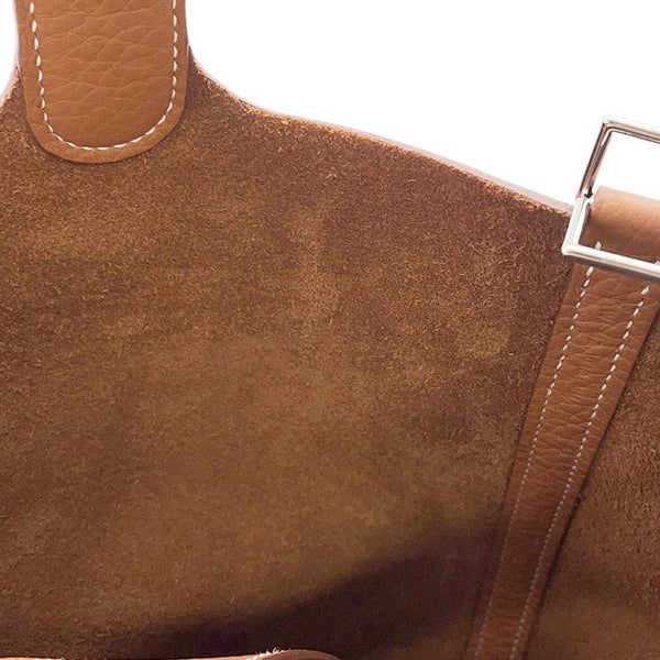 エルメス ハンドバッグ ピコタンロックMM ゴールド/シルバー金具 トリヨンクレマンス Ｗ刻印