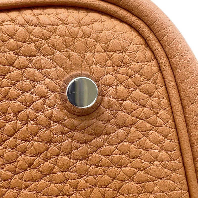 エルメス ハンドバッグ ピコタンロックMM ゴールド/シルバー金具 トリヨンクレマンス Ｗ刻印