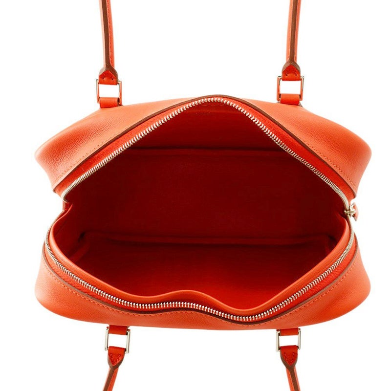 エルメス ハンドバッグ プリュム ミニ カプシーヌ/シルバー金具 スイフト □Q刻印 HERMES バッグ