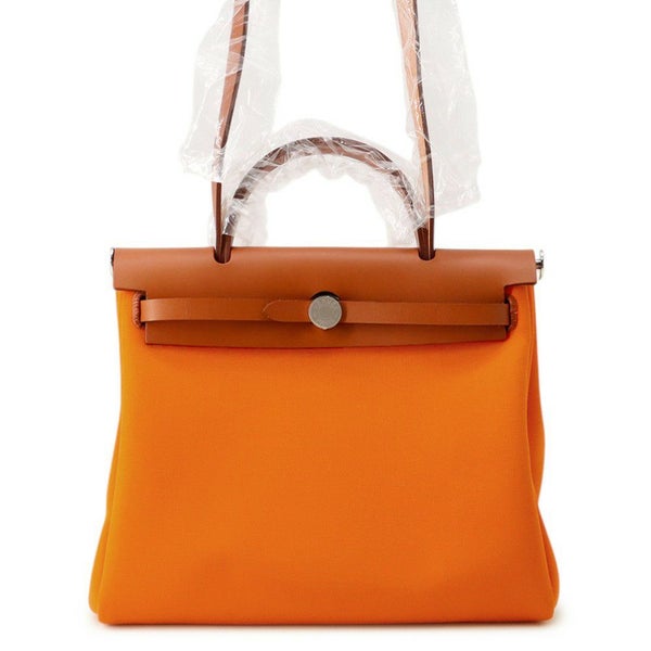 エルメス エールバッグジップPM オレンジミニアン/シルバー金具 トワルオフィシエ/バッシュハンター B刻印