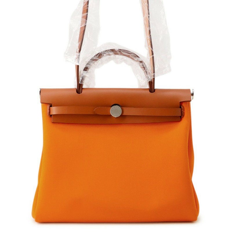 エルメス エールバッグジップPM オレンジミニアン/シルバー金具 トワルオフィシエ/バッシュハンター B刻印