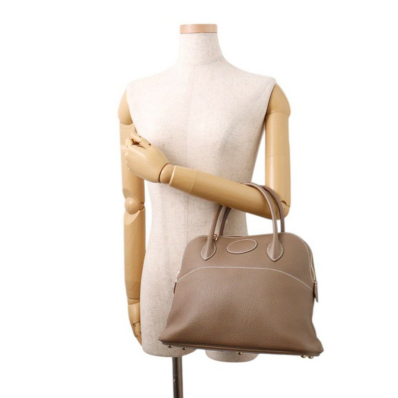 エルメス ハンドバッグ ボリード31 エトゥープ/ゴールド金具 トリヨンクレマンス U刻印 ２wayショルダー