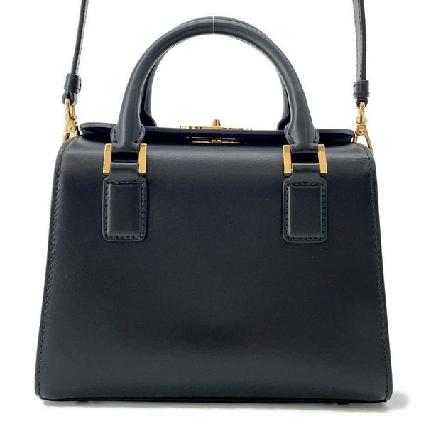 ディオール ハンドバッグ スモール ボストンバッグ ボックス レザー M8671UBEQ Christian Dior 2way 黒