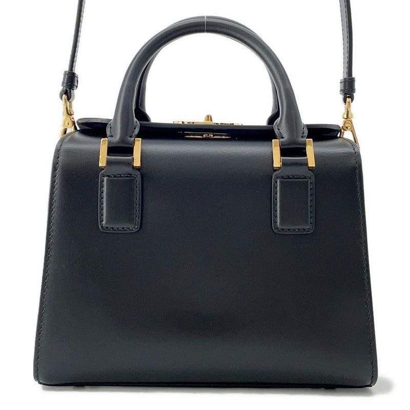 ディオール ハンドバッグ スモール ボストンバッグ ボックス レザー M8671UBEQ Christian Dior 2way 黒