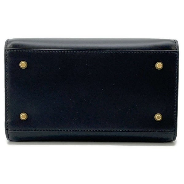 ディオール ハンドバッグ スモール ボストンバッグ ボックス レザー M8671UBEQ Christian Dior 2way 黒