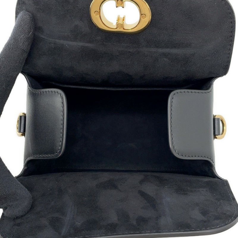 ディオール ハンドバッグ スモール ボストンバッグ ボックス レザー M8671UBEQ Christian Dior 2way 黒