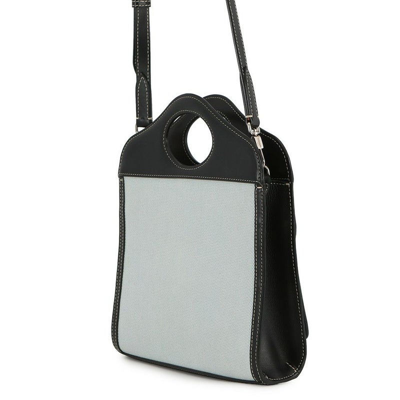 バーバリー ハンドバッグ ミニ ポケットバッグ キャンバス レザー 8039101 BURBERRY 2way 黒