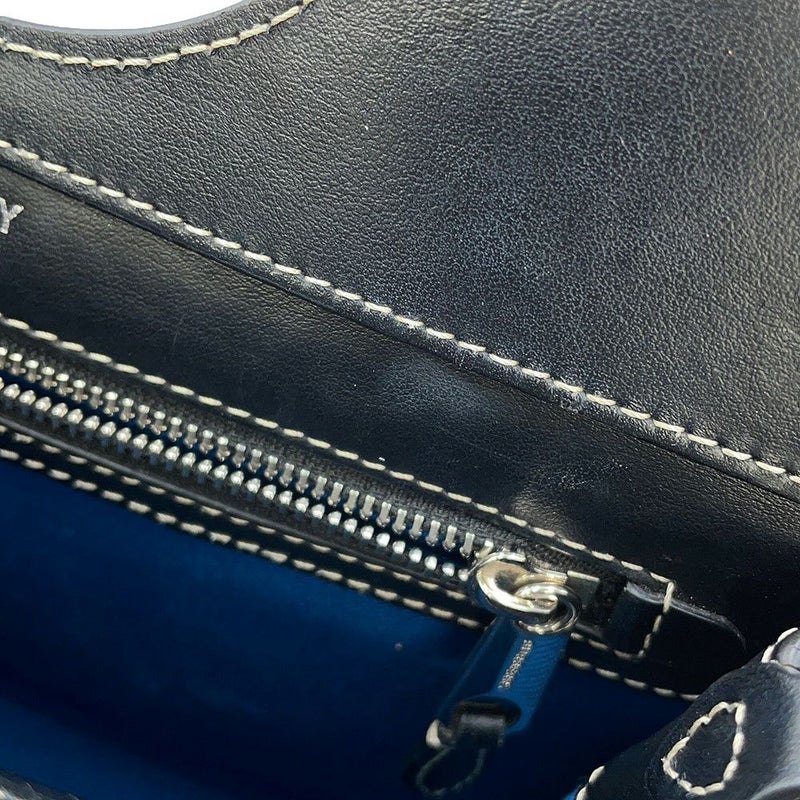 バーバリー ハンドバッグ ミニ ポケットバッグ キャンバス レザー 8039101 BURBERRY 2way 黒