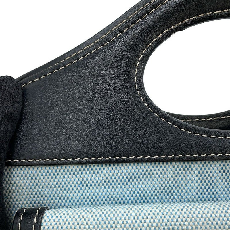 バーバリー ハンドバッグ ミニ ポケットバッグ キャンバス レザー 8039101 BURBERRY 2way 黒