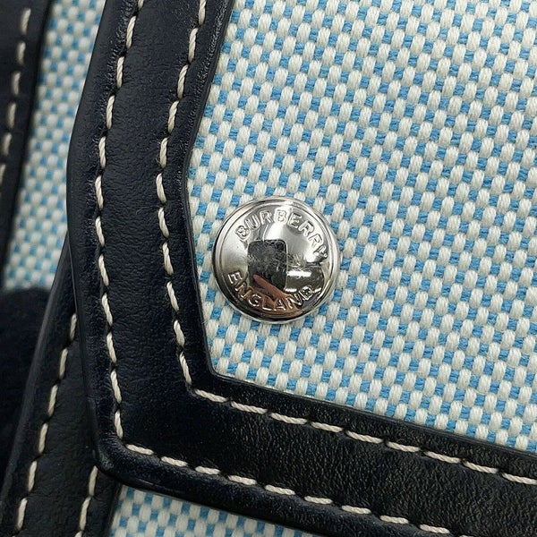 バーバリー ハンドバッグ ミニ ポケットバッグ キャンバス レザー 8039101 BURBERRY 2way 黒