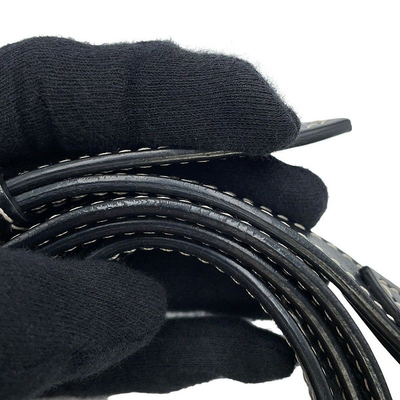 バーバリー ハンドバッグ ミニ ポケットバッグ キャンバス レザー 8039101 BURBERRY 2way 黒