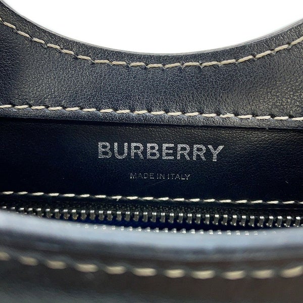 バーバリー ハンドバッグ ミニ ポケットバッグ キャンバス レザー 8039101 BURBERRY 2way 黒