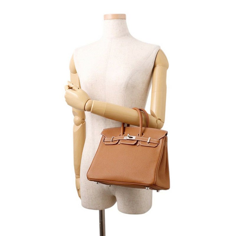 エルメス バーキン25 ゴールド/シルバー金具 トゴ W刻印 HERMES Birkin ハンドバッグ
