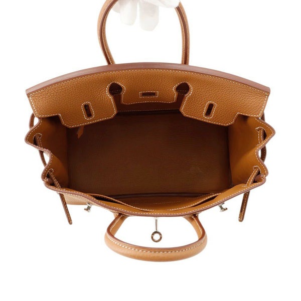 エルメス バーキン25 ゴールド/シルバー金具 トゴ W刻印 HERMES Birkin ハンドバッグ