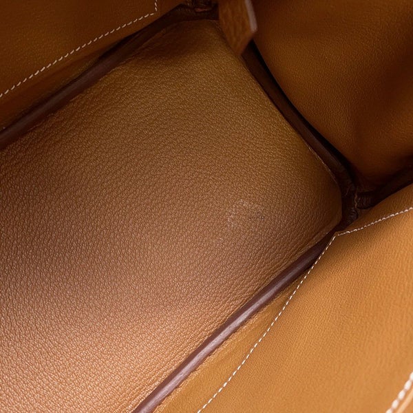 エルメス バーキン25 ゴールド/シルバー金具 トゴ W刻印 HERMES Birkin ハンドバッグ