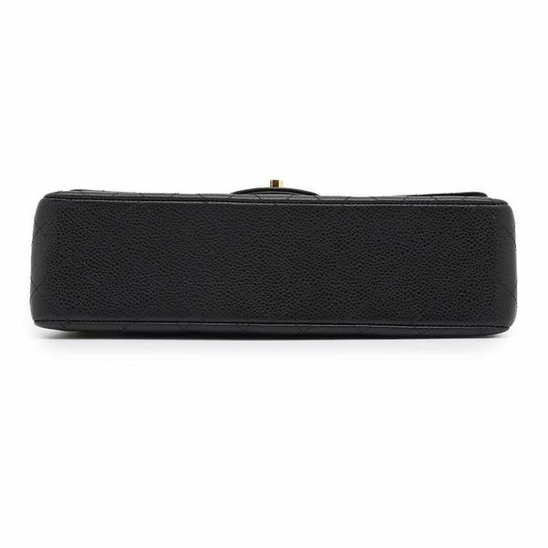 シャネル チェーンショルダーバッグ マトラッセ25 ココマーク キャビアスキン ダブルチェーン A01112 CHANEL 黒