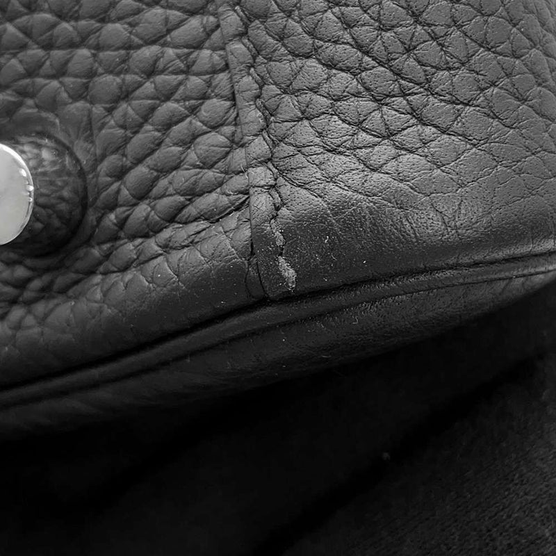 エルメス ハンドバッグ リンディ30 ブラック/シルバー金具 トリヨンクレマンス Y刻印 2way 黒