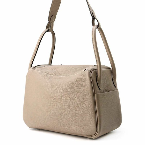 エルメス ハンドバッグ リンディ26 トゥルティエールグレー/シルバー金具 トリヨンクレマンス T刻印 2wayショルダー