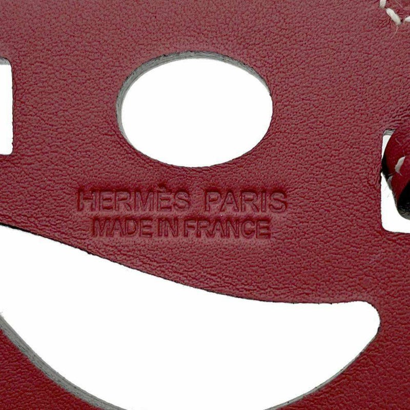 エルメス バッグチャーム パドック シュバル ルージュ スイフト HERMES 馬モチーフ バッグ用アクセサリー