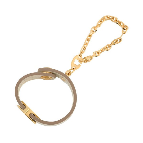 エルメス グローブホルダー ハートモチーフ クレ/ゴールド金具 スイフト HERMES 手袋ホルダー