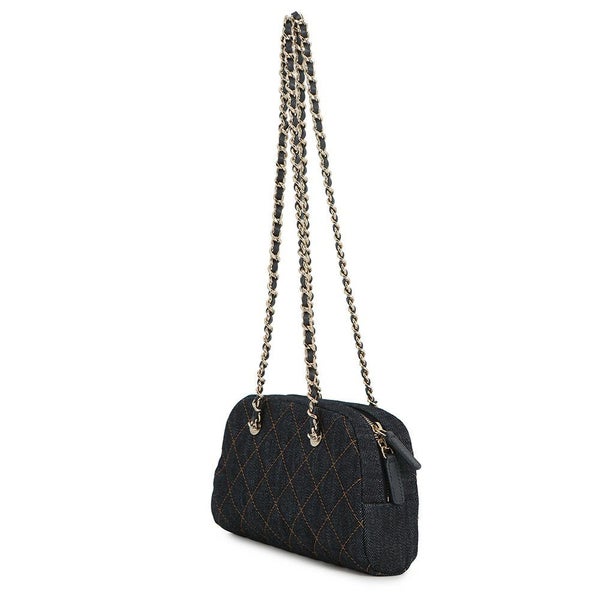 シャネル チェーンクラッチ ココマーク マトラッセ デニム AP5092 CHANEL チェーンショルダー 2026 春夏 プレコレクション