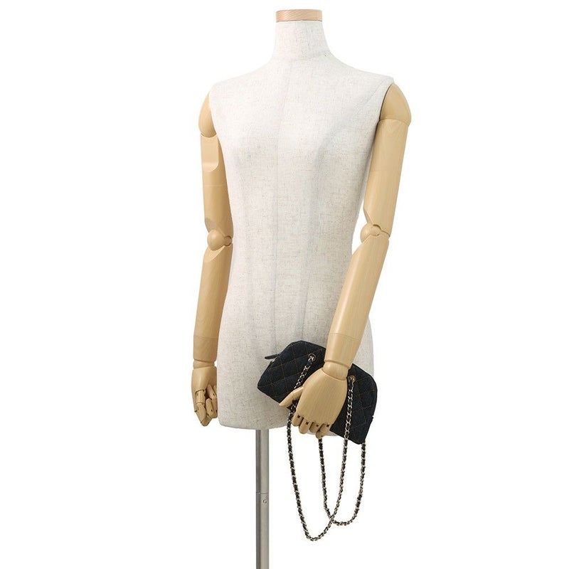 シャネル チェーンクラッチ ココマーク マトラッセ デニム AP5092 CHANEL チェーンショルダー 2026 春夏 プレコレクション