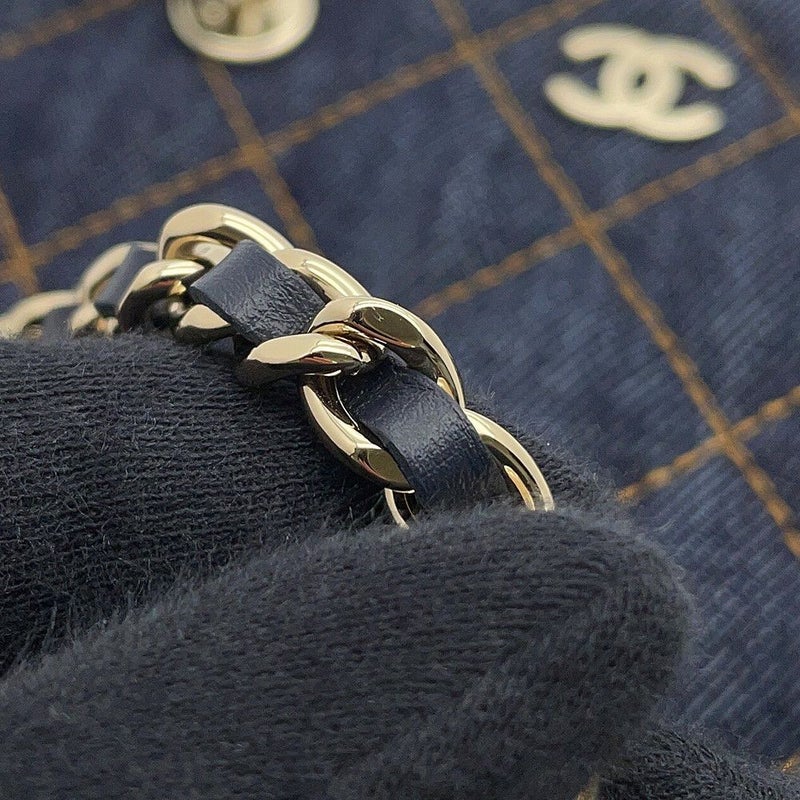 シャネル チェーンクラッチ ココマーク マトラッセ デニム AP5092 CHANEL チェーンショルダー 2026 春夏 プレコレクション