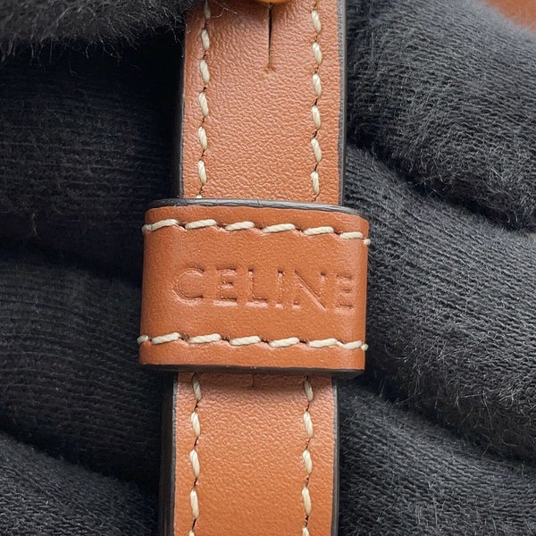 セリーヌ ハンドバッグ バーティカル カバ ミニ デニム/レザー 193302 CELINE 2wayショルダーバッグ