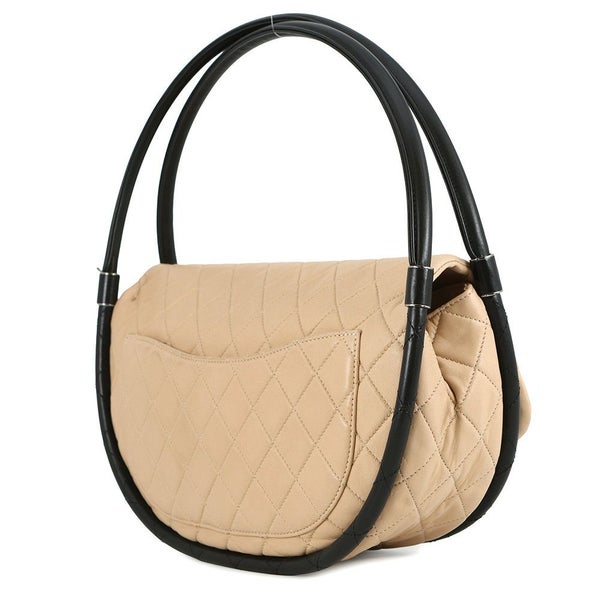 シャネル ハンドバッグ マトラッセ ココマーク フラフープ ラムスキン A66222 CHANEL バッグ 黒