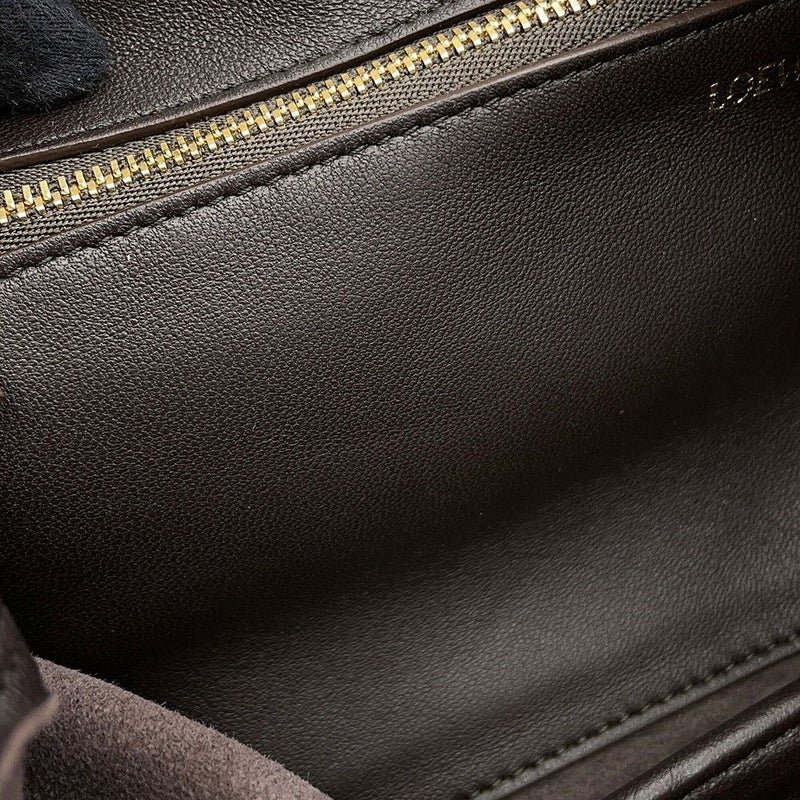 ロエベ ショルダーバッグ スクイーズ スモール レザー A914NCHX01 LOEWE 2ｗay ブラウン