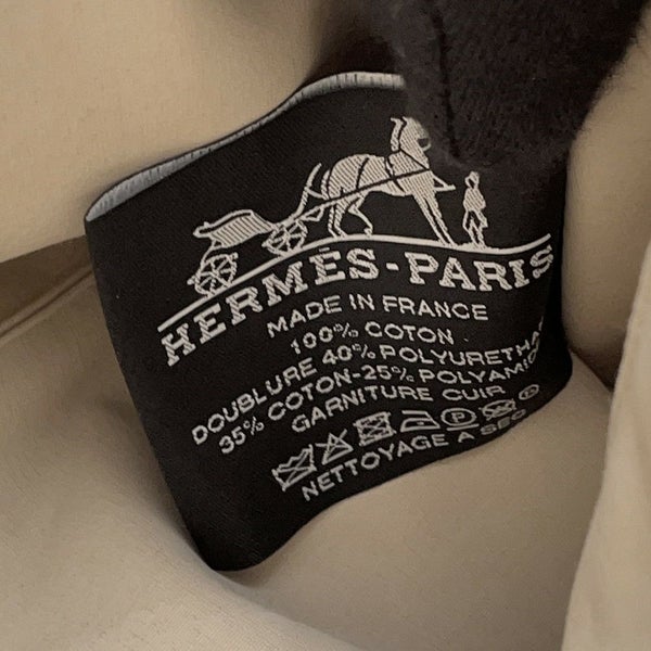 エルメス ポーチ ボリードポーチMM オレンジ/シルバー金具 キャンバス HERMES 化粧ポーチ 小物入れ