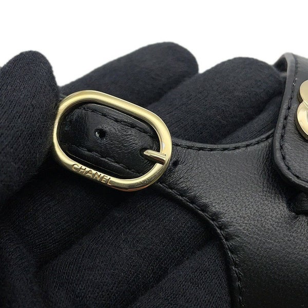 シャネル サンダル チェーンストラップ ココマーク レザー レディースサイズ38 G46300 CHANEL 靴 黒