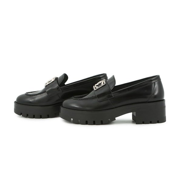 シャネル ローファー ココマーク レザー レディースサイズ38 G45156 CHANEL 靴 黒